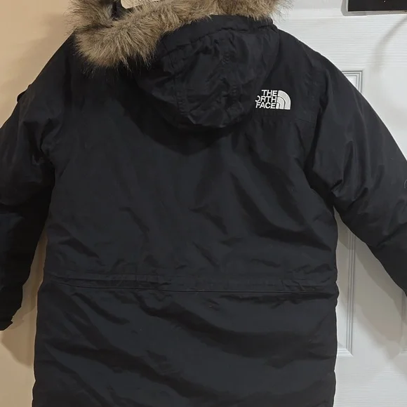 The North Face Black Jacket with Fur Trim - Picture 6 of 9